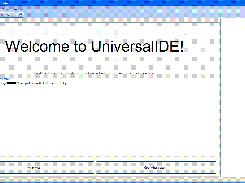 UniversalIDE beta welcome page