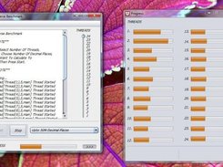 Benchmark running , calculating pi on 24 threads 