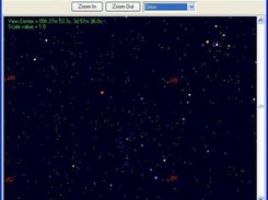 Example app using universelib depicting area around Orion