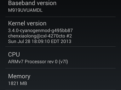 CyanogenMod 10.2 running on the SGH-M919