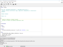 UnoLib example in AVRPascal editor