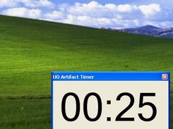 The app with an opened timer window showing the time left.