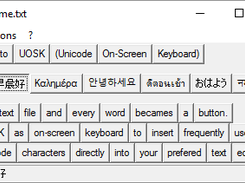 Uosk with Unicode example snippets