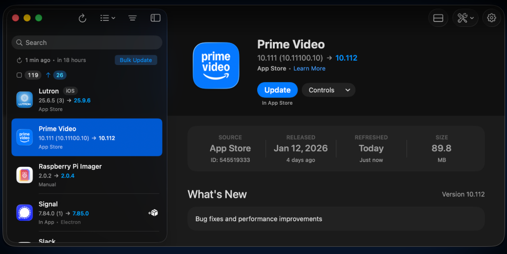 Updatest Screenshot 1
