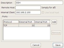 Edit preset mapping dialog (Linux)