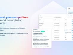 Affiliate programs with dymanic commission rules