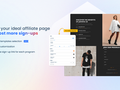 Custom affiliate registration page