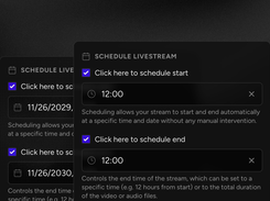 Scheduled pre-recorded streams