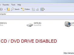 CD/DVD Drive Disabled
