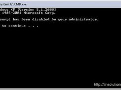 CMD DISABLED