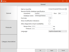 Settings Window