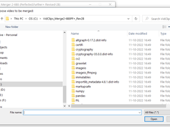 Video Clips Merger 2-6B8 (P.F+ Rev2B) PC Apps (Choosing a video file)