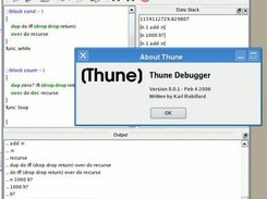 The embryonic Thune debugger