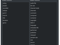 columns settings dialog