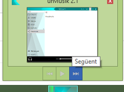 urMusik taskbar integration, new on Beta 2
