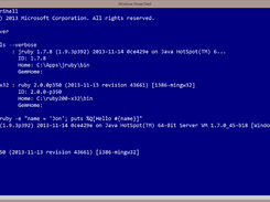 uru mri jruby and win81 powershell