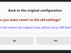 Restore the original configuration