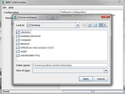 Choose a custom workspace or use the default one
