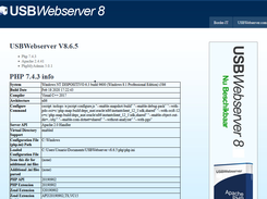 USBWebserver v10 Screenshot 6