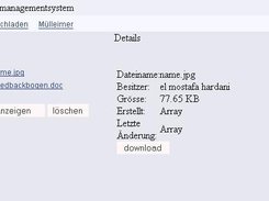 This is the document modul. Viewing the document details.