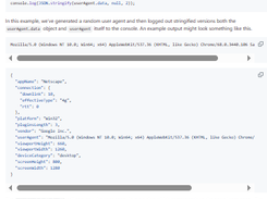 User Agents Screenshot 1