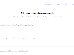 User Interview Exchange Screenshot 1