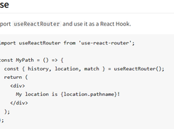 useReactRouter Screenshot 1