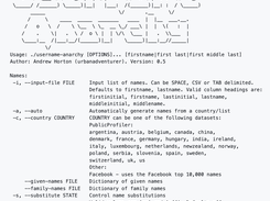 Username Anarchy Screenshot 1