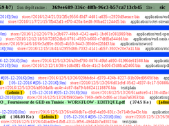 Liste des fichiers en full options, site par site