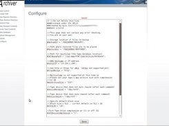Configure variables within web interface
