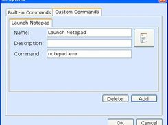 Custom Commands Screen