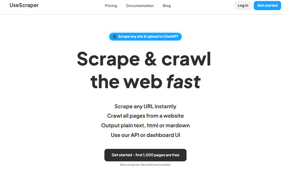 UseScraper Screenshot 1