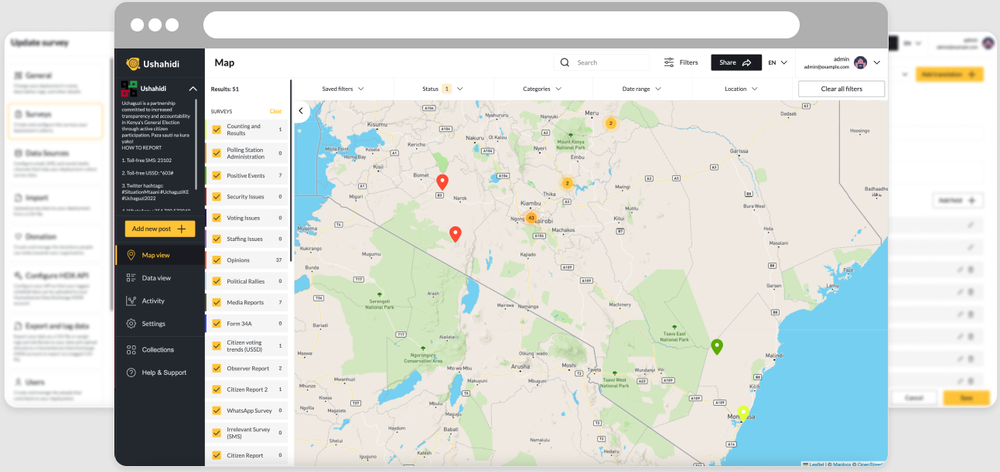 Ushahidi Screenshot 1