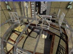 'UShock' displaying UT2004 level 'dm-1on1-desolation'