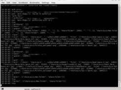 Some server output