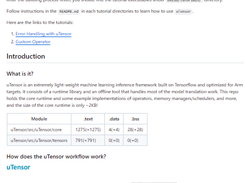 uTensor Screenshot 1