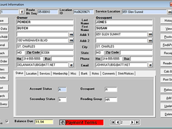 SSCI Water/Utility Management Screenshot 1