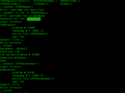 Example of usubmit and ucheck