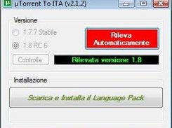 Interfaccia del programma (rilevata 1.8)