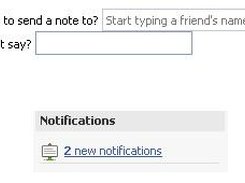 Send-Notice Facebook Application Screenshot 1