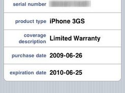 The "Device Details" screen of uWarranty.