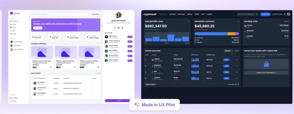 UX Pilot Screenshot 1
