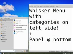 WhiskerMenu Categories on Left