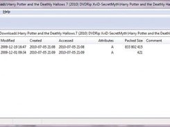 V-Zip running Windows 7 Ultimate
