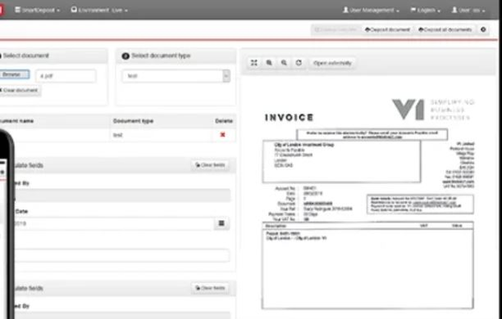 V1 Document Management Screenshot 1