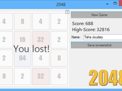 "You lost" screen