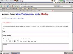 Creating a new math discussion in v3xforum