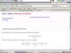 An example discussion including some math