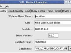 This gives webcam capability information