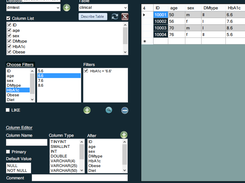 edit tables and columns